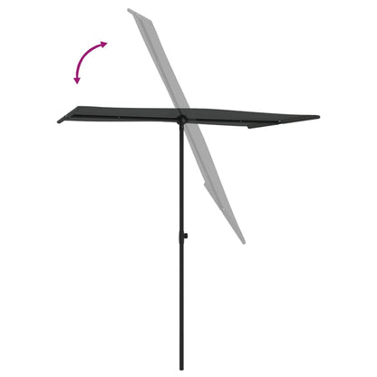 Sonnenschirm Mit Aluminium-Mast 180X110 Cm