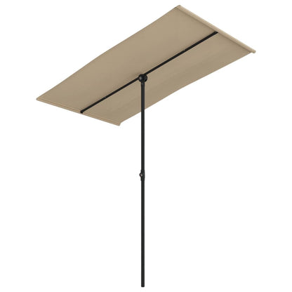 Sonnenschirm Mit Aluminium-Mast 180X110 Cm