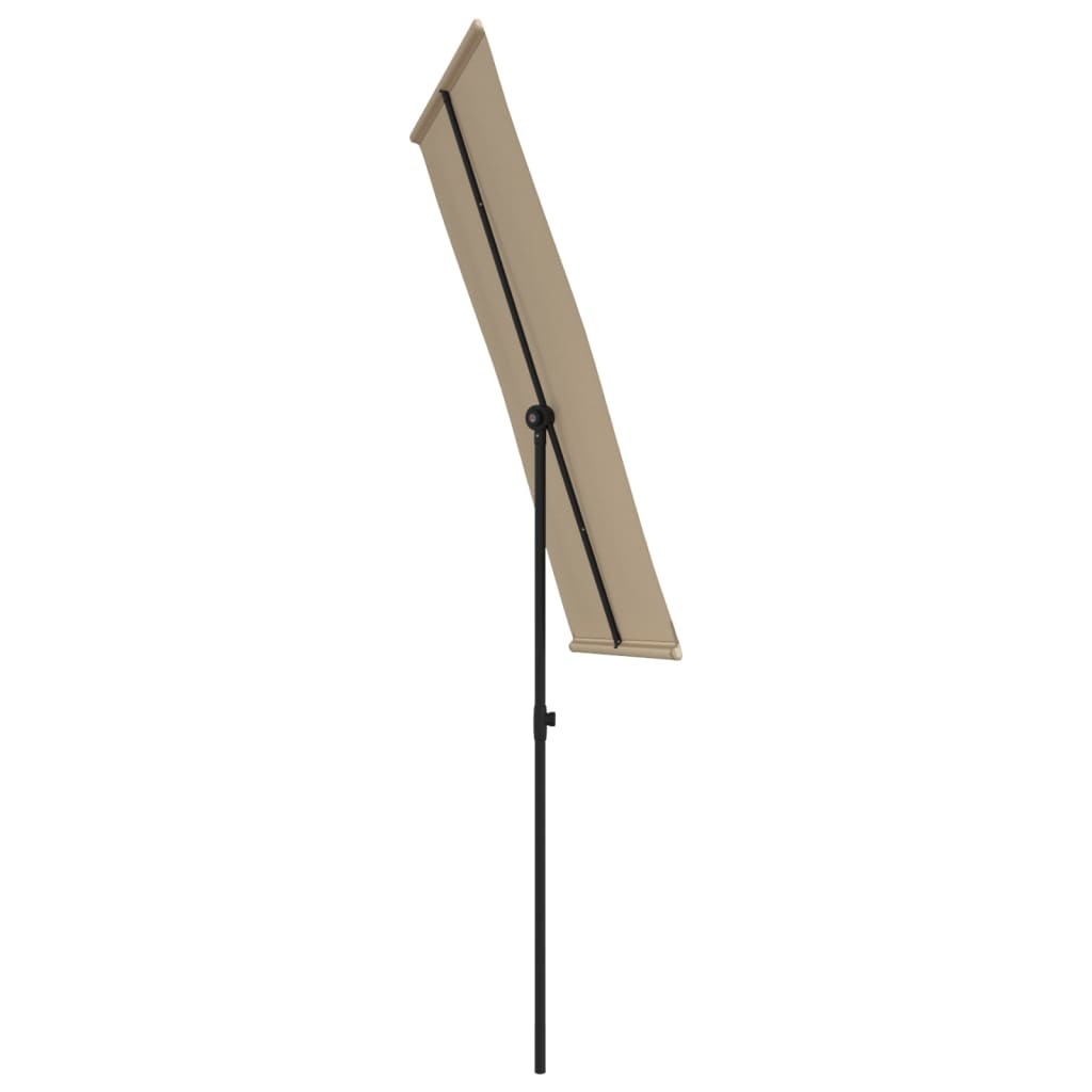 Sonnenschirm Mit Aluminium-Mast 180X110 Cm