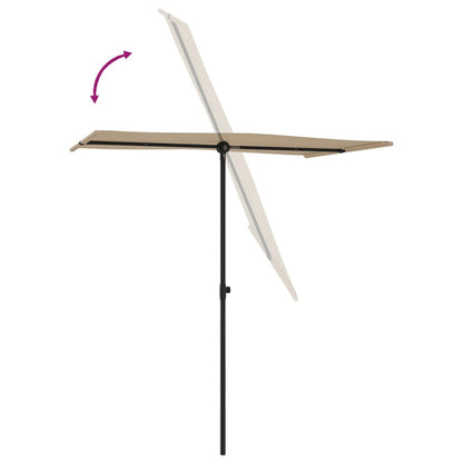 Sonnenschirm Mit Aluminium-Mast 180X110 Cm