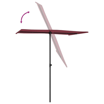 Sonnenschirm Mit Aluminium-Mast 180X110 Cm