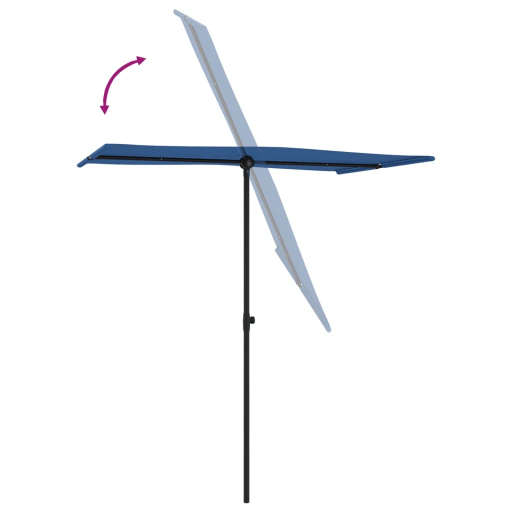 Sonnenschirm Mit Aluminium-Mast 180X110 Cm