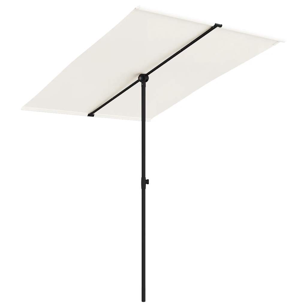 Sonnenschirm Mit Aluminium-Mast 2X1,5 M Sandweiß