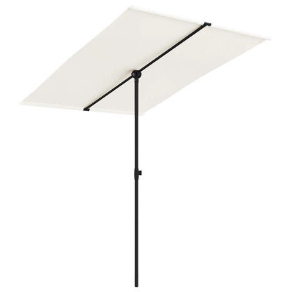 Sonnenschirm Mit Aluminium-Mast 2X1,5 M Sandweiß