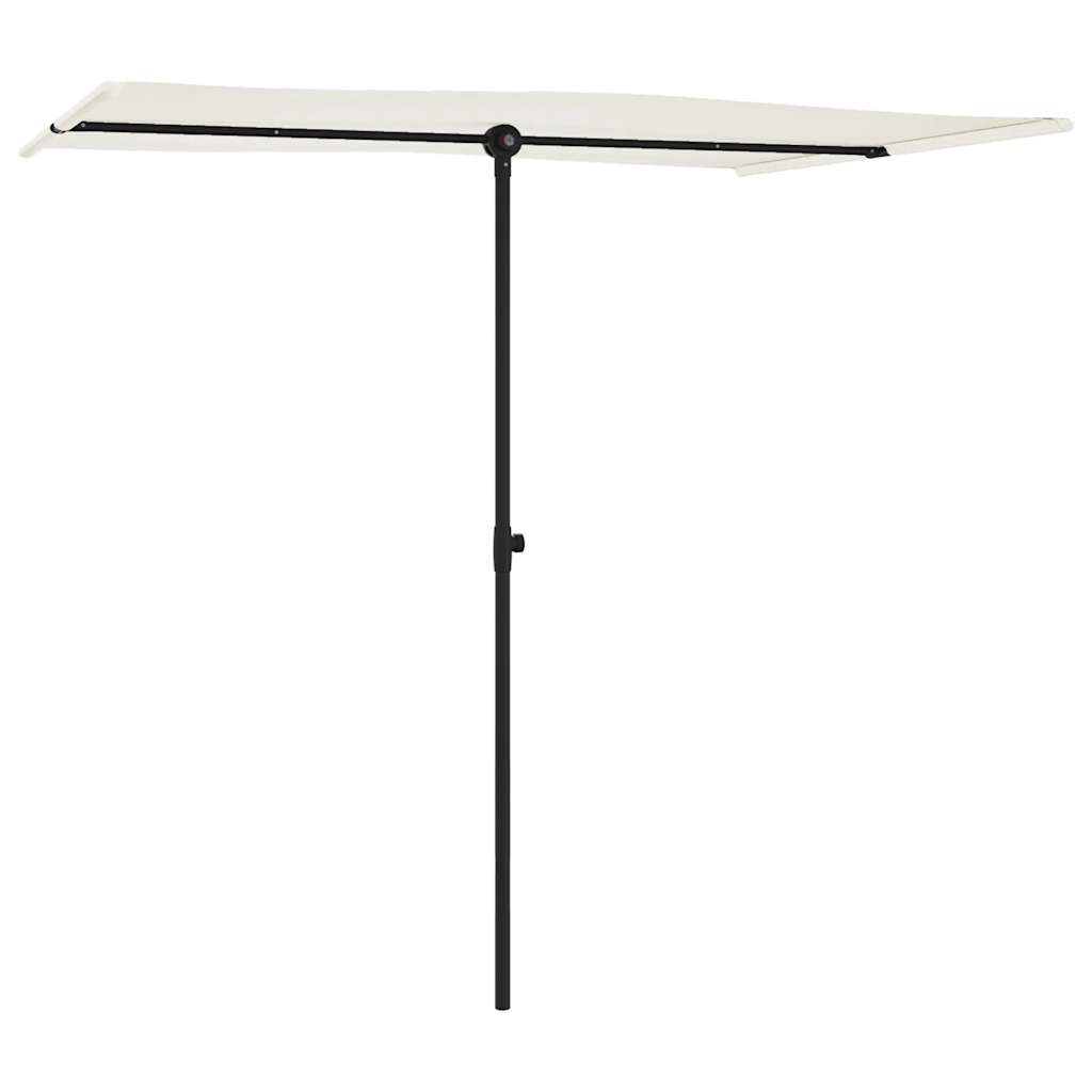 Sonnenschirm Mit Aluminium-Mast 2X1,5 M Sandweiß