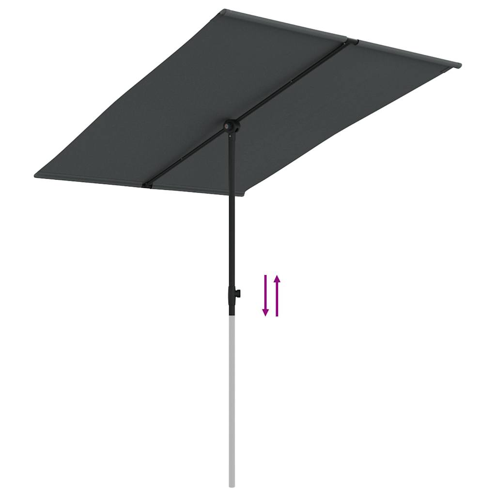 Sonnenschirm Mit Aluminium-Mast 2X1,5 M