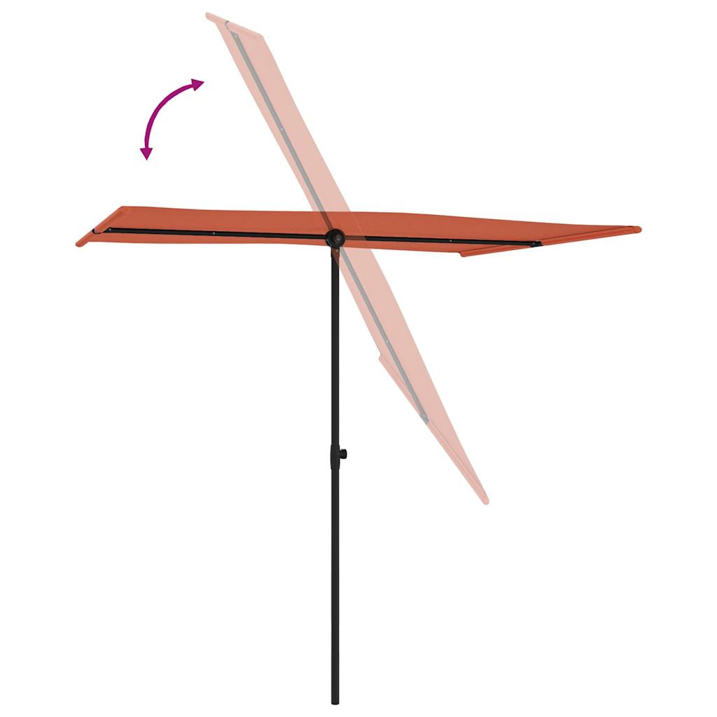 Sonnenschirm Mit Aluminium-Mast 2X1,5 M