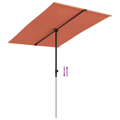 Sonnenschirm Mit Aluminium-Mast 2X1,5 M