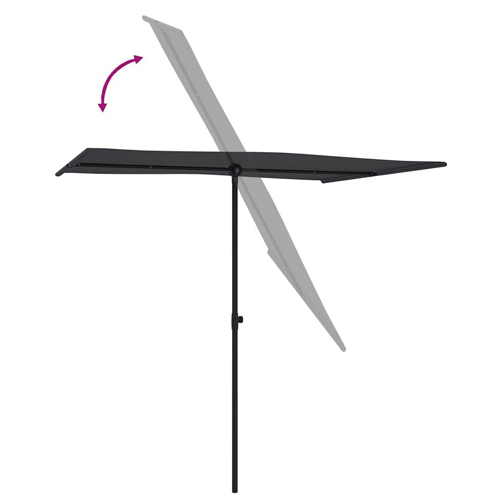 Sonnenschirm Mit Aluminium-Mast 2X1,5 M