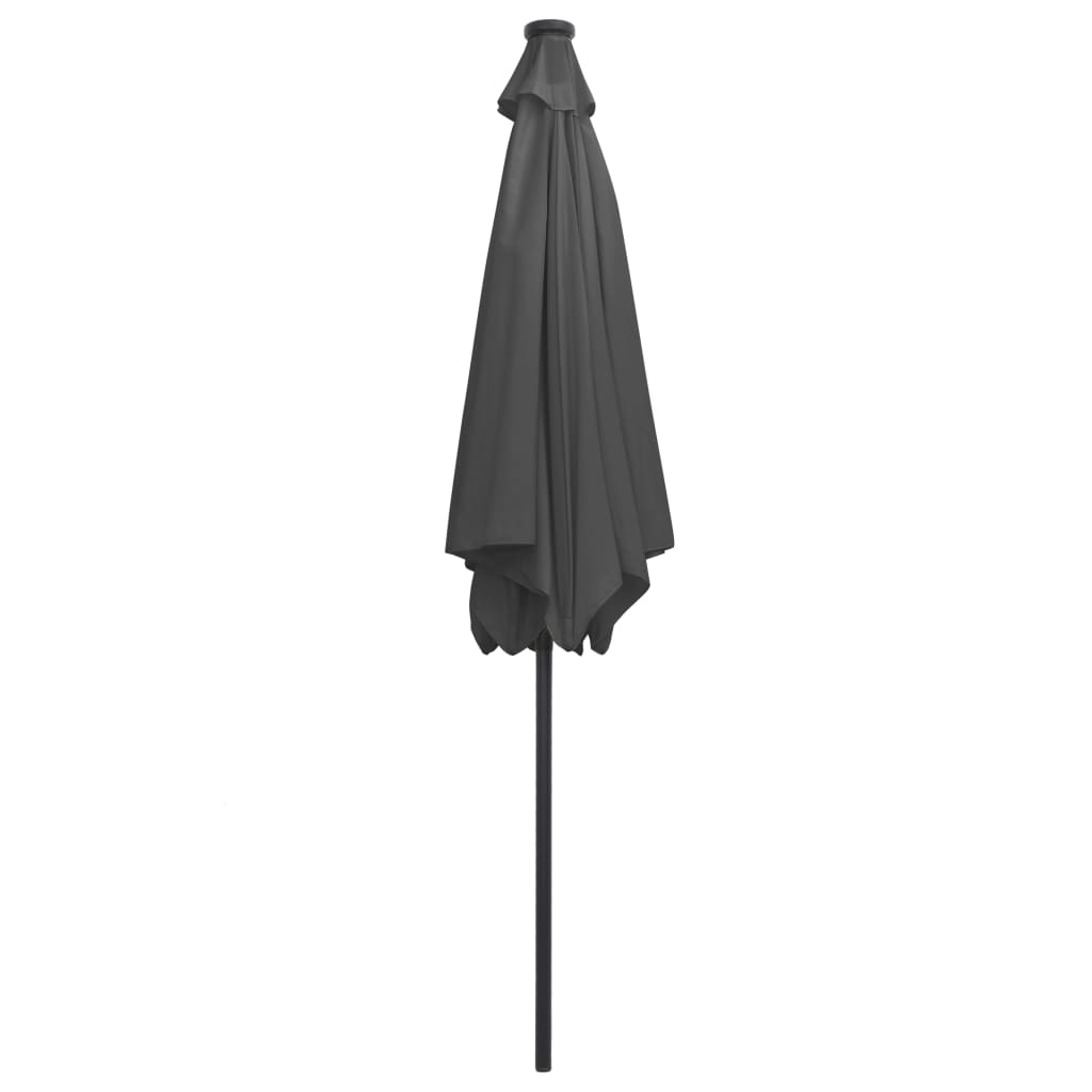 Sonnenschirm Mit Led-Beleuchtung Und Alu-Mast 300 Cm
