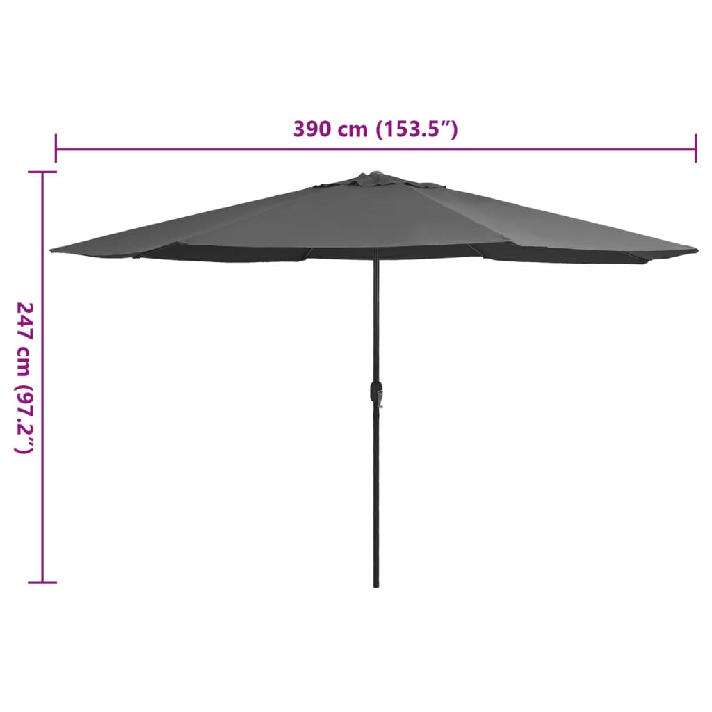 Sonnenschirm Mit Metall-Mast 390 Cm
