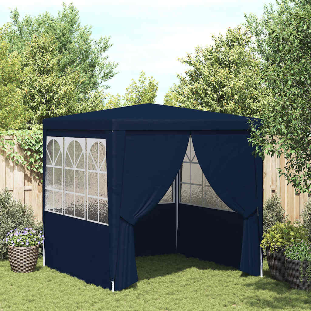 Profi-Partyzelt Mit Seitenwänden 2,5X2,5 M 90 G/M²