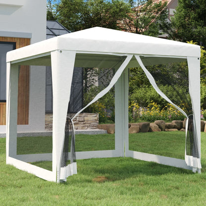 Partyzelt Mit 10 Mesh-Seitenteilen 6X4 M Hdpe