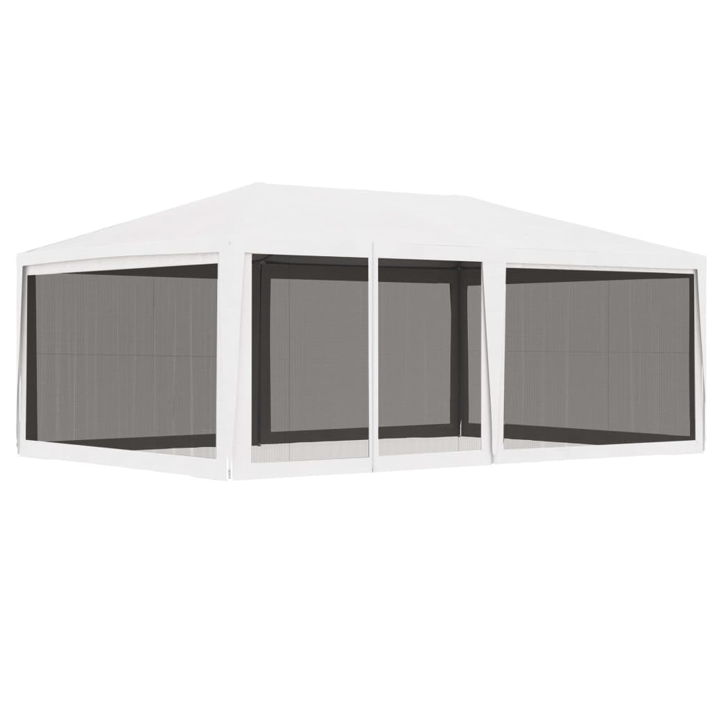 Partyzelt Mit 10 Mesh-Seitenteilen 6X4 M Hdpe