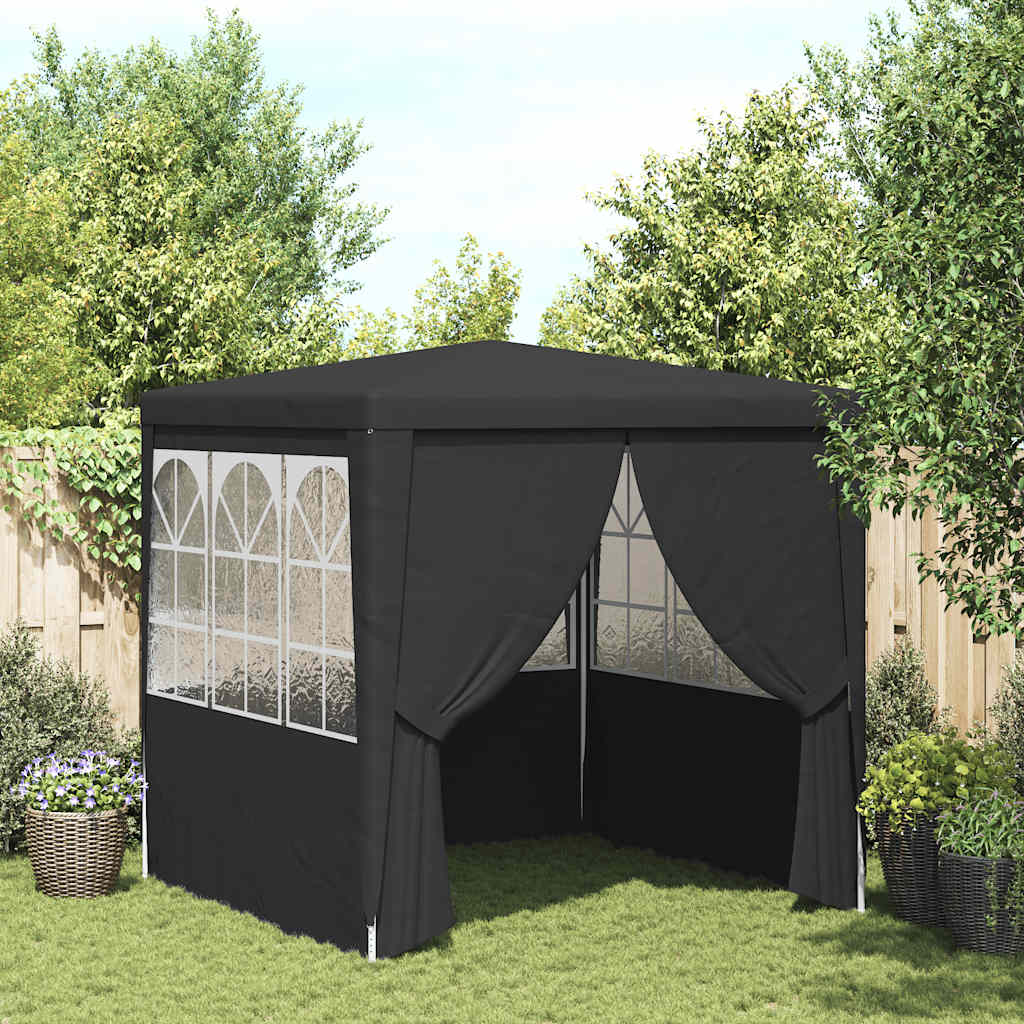 Profi-Partyzelt Mit Seitenwänden 2,5×2,5M 90 G/M²