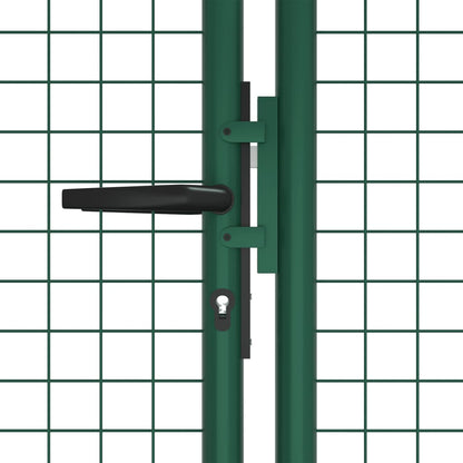 Maschen-Gartentor Aus Stahl 400 X 125 Cm Grün