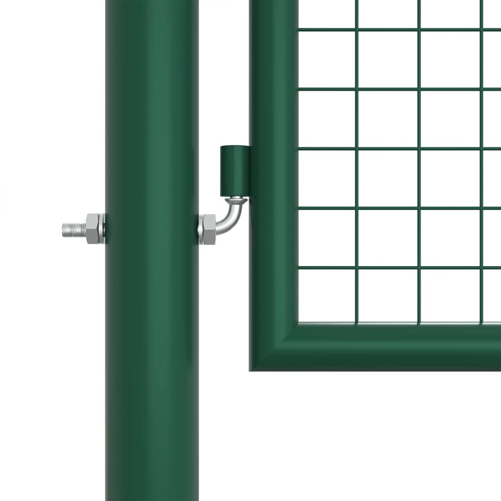 Maschen-Gartentor Aus Stahl 400 X 125 Cm Grün