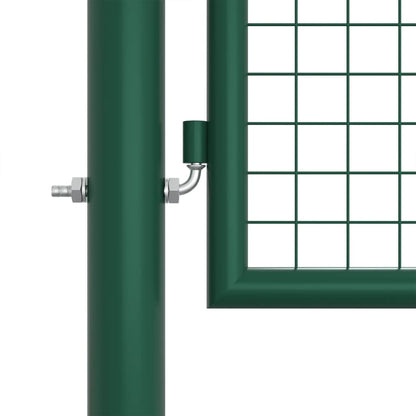 Maschen-Gartentor Aus Stahl 400 X 125 Cm Grün
