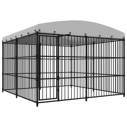 Outdoor-Hundezwinger Mit Überdachung