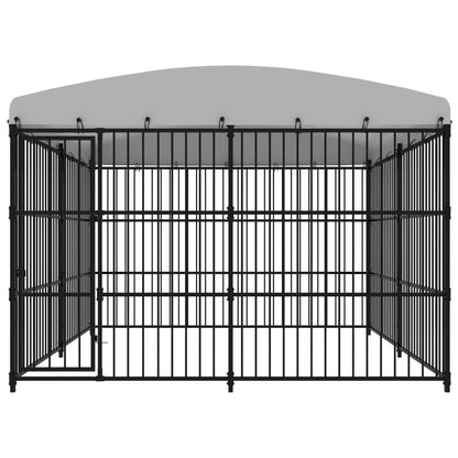 Outdoor-Hundezwinger Mit Überdachung