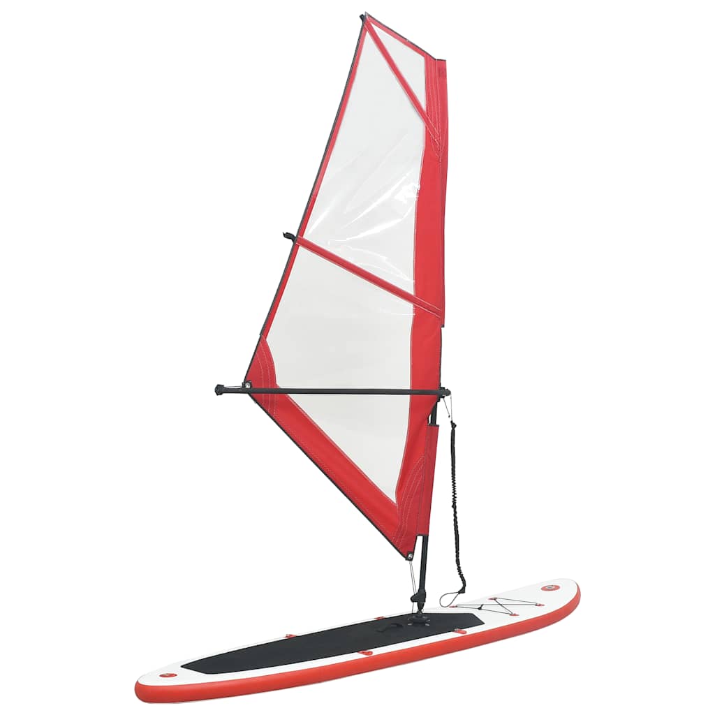 Aufblasbares Sup-Board Mit Segel Set Und Weiß