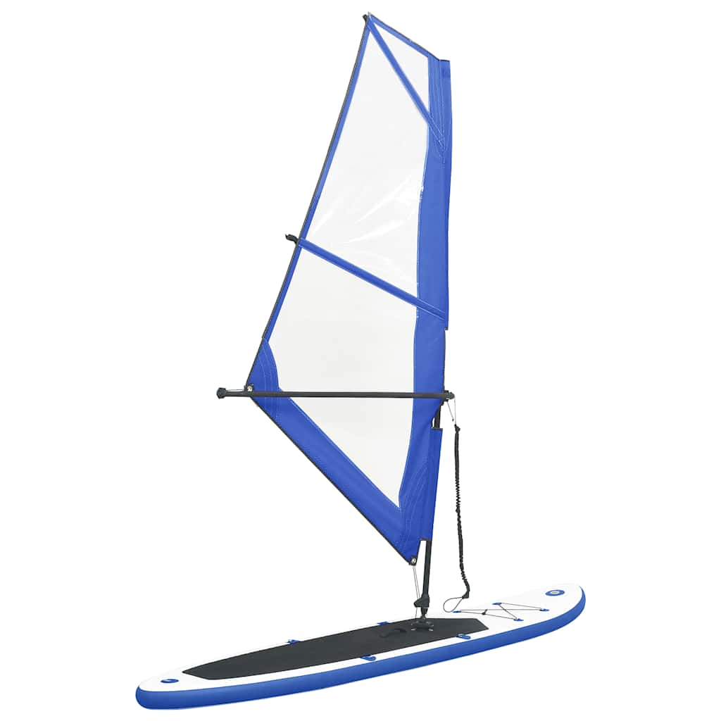 Aufblasbares Sup-Board Mit Segel Set Und Weiß