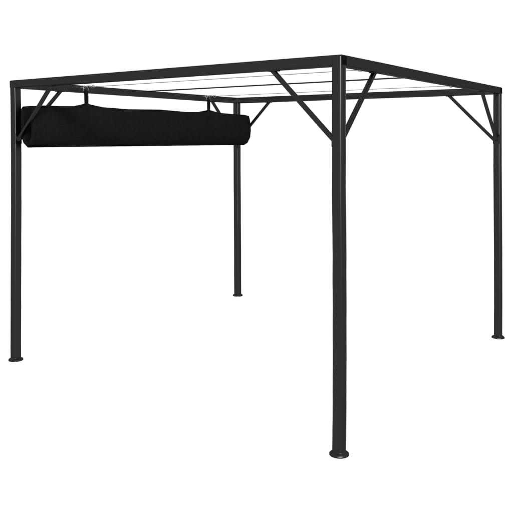 Gartenpavillon Mit Ausziehbarem Dach 3×3 M