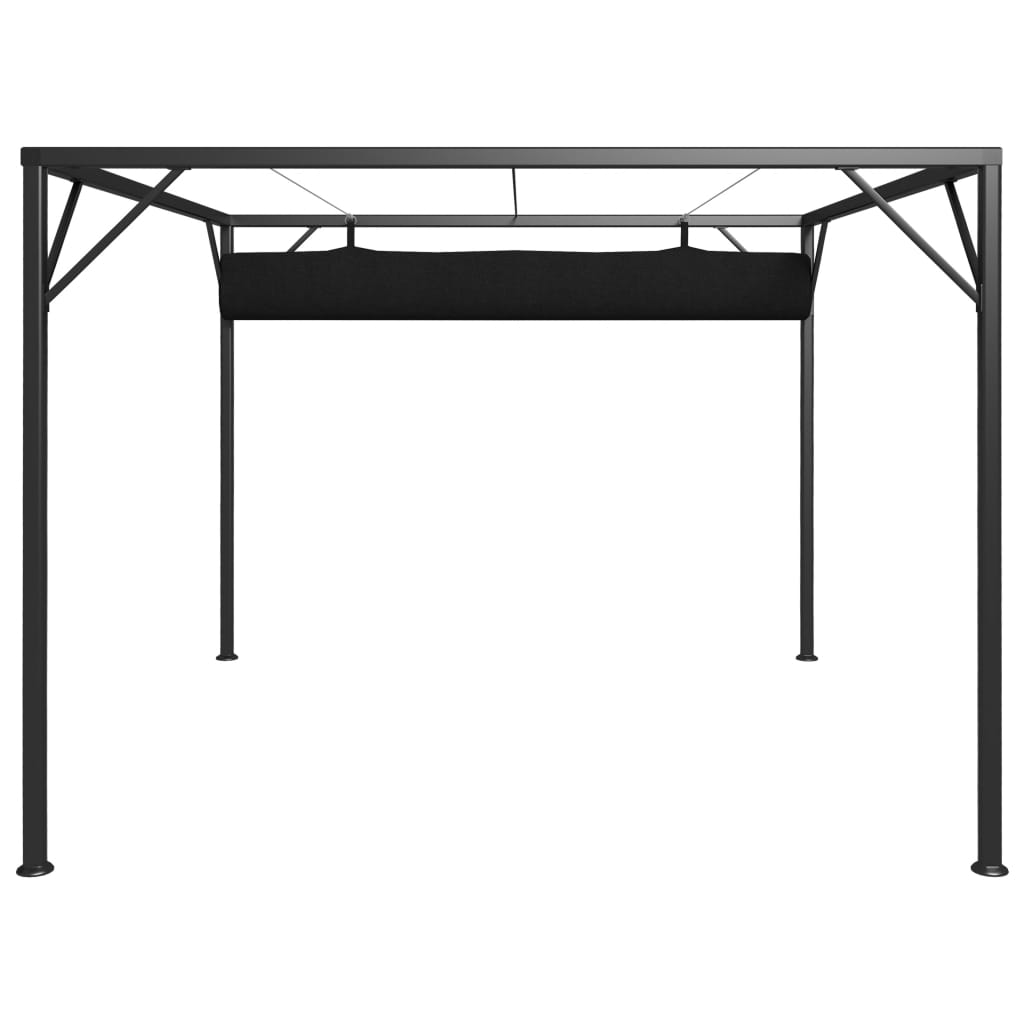 Gartenpavillon Mit Ausziehbarem Dach 3×3 M
