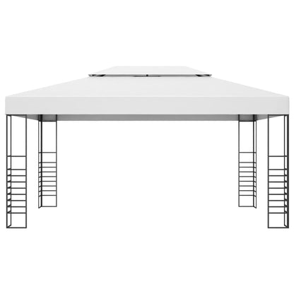 Gartenpavillon Pulverbeschichteter Stahl 4X3X2,7 M