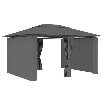 Gartenpavillon Mit Vorhängen 4 X 3 M