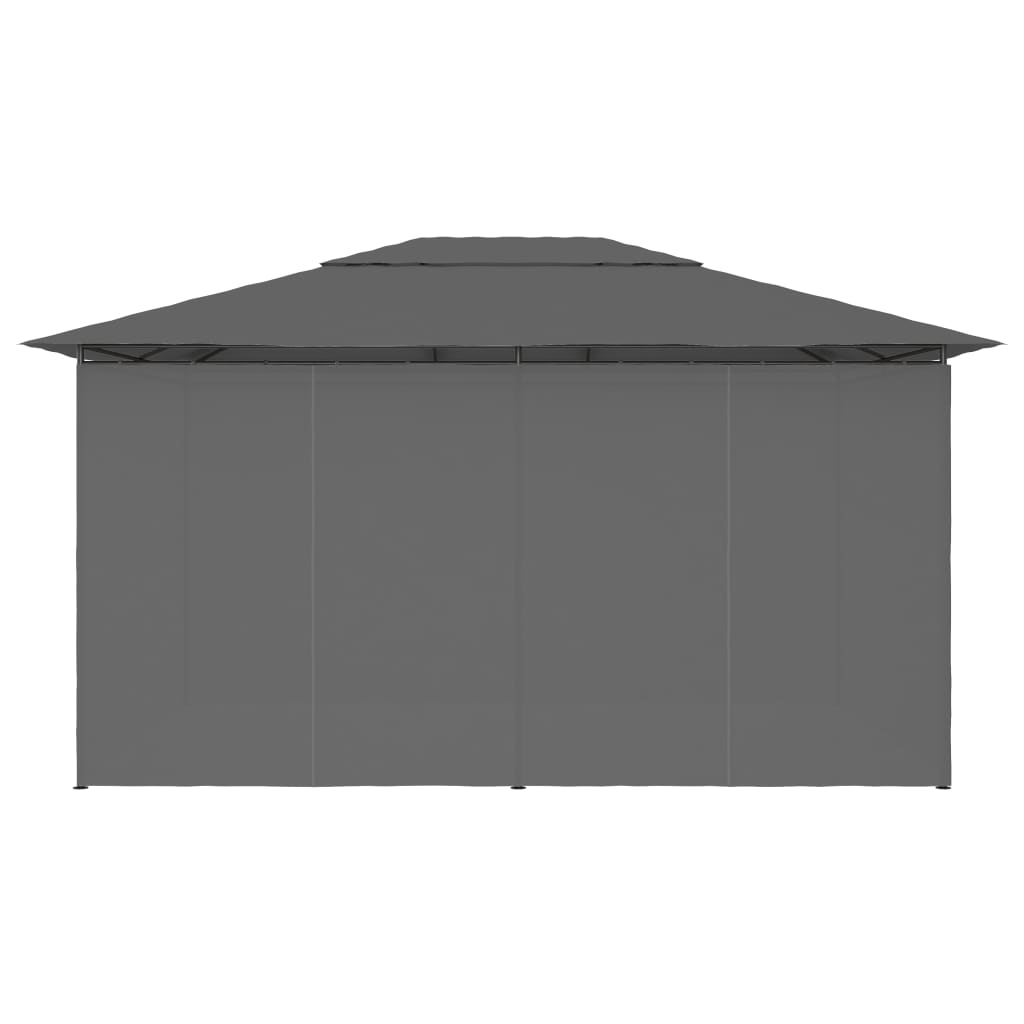 Gartenpavillon Mit Vorhängen 4 X 3 M