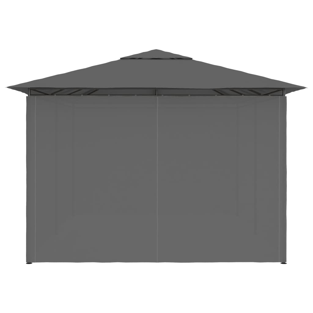 Gartenpavillon Mit Vorhängen 4 X 3 M