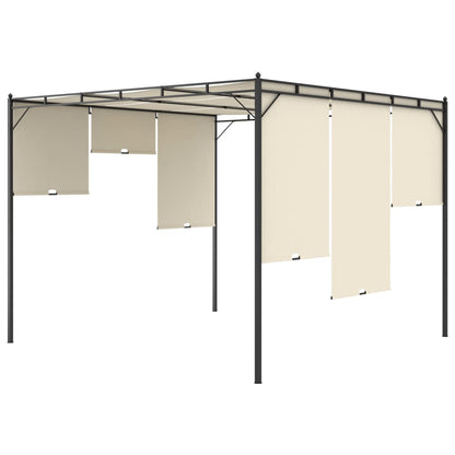 Gartenpavillon Mit Seitenvorhang 3X3X2,25 M