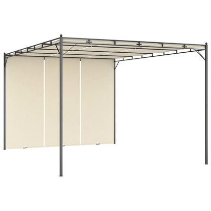 Gartenpavillon Mit Seitenvorhang 4X3X2,25 M