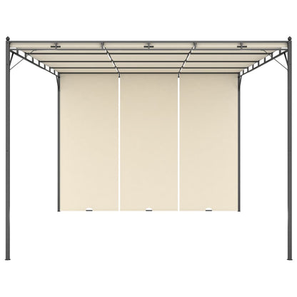 Gartenpavillon Mit Seitenvorhang 4X3X2,25 M