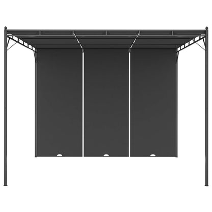 Gartenpavillon Mit Seitenvorhang 3X3X2,25 M