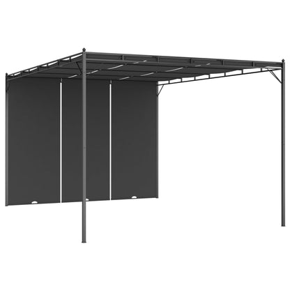 Gartenpavillon Mit Seitenvorhang 4X3X2,25 M