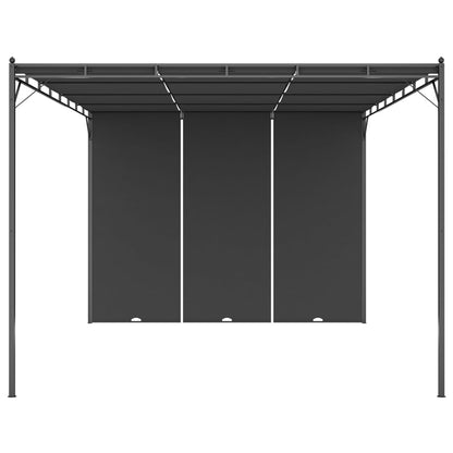 Gartenpavillon Mit Seitenvorhang 4X3X2,25 M