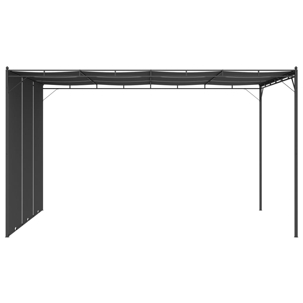 Gartenpavillon Mit Seitenvorhang 4X3X2,25 M