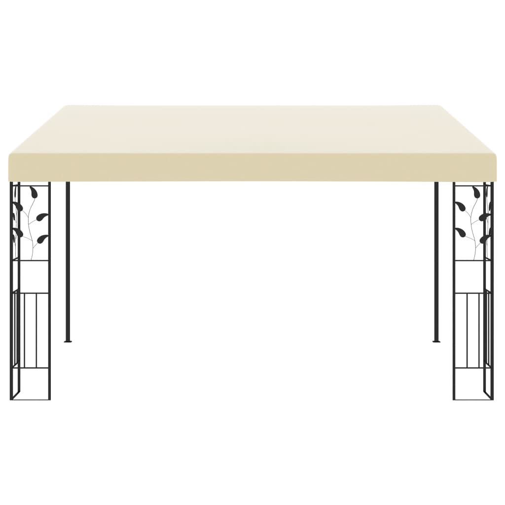 Wand-Pavillon 4X3X2,5 M Weiß