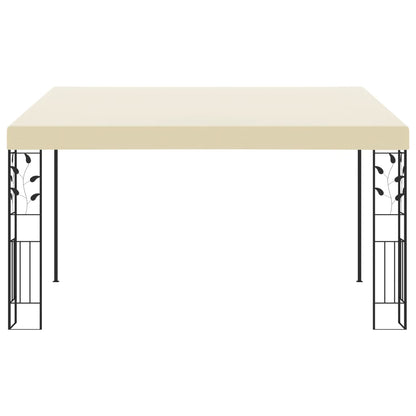 Wand-Pavillon 4X3X2,5 M Weiß