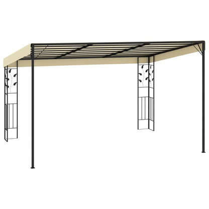 Wand-Pavillon 4X3X2,5 M Weiß