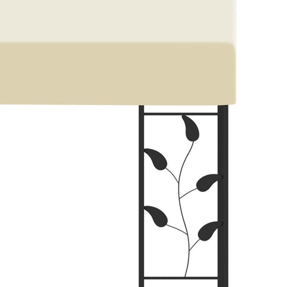Wand-Pavillon 4X3X2,5 M Weiß