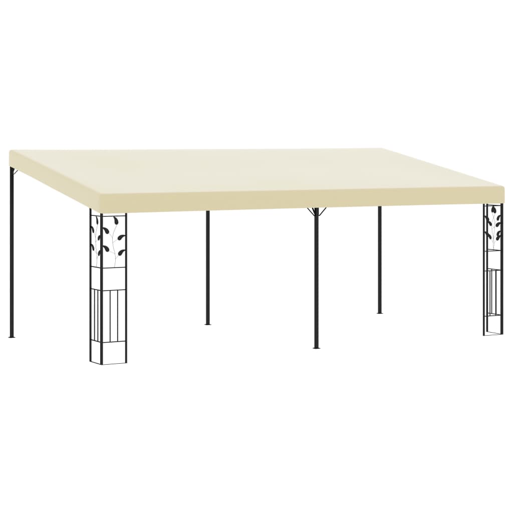 Wand-Pavillon 6X3X2,5 M Weiß