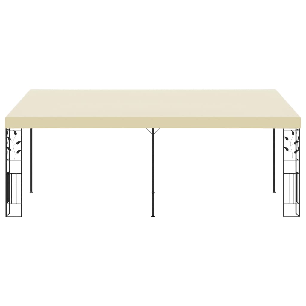 Wand-Pavillon 6X3X2,5 M Weiß