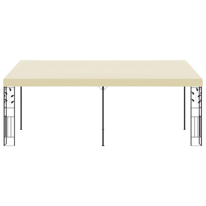 Wand-Pavillon 6X3X2,5 M Weiß