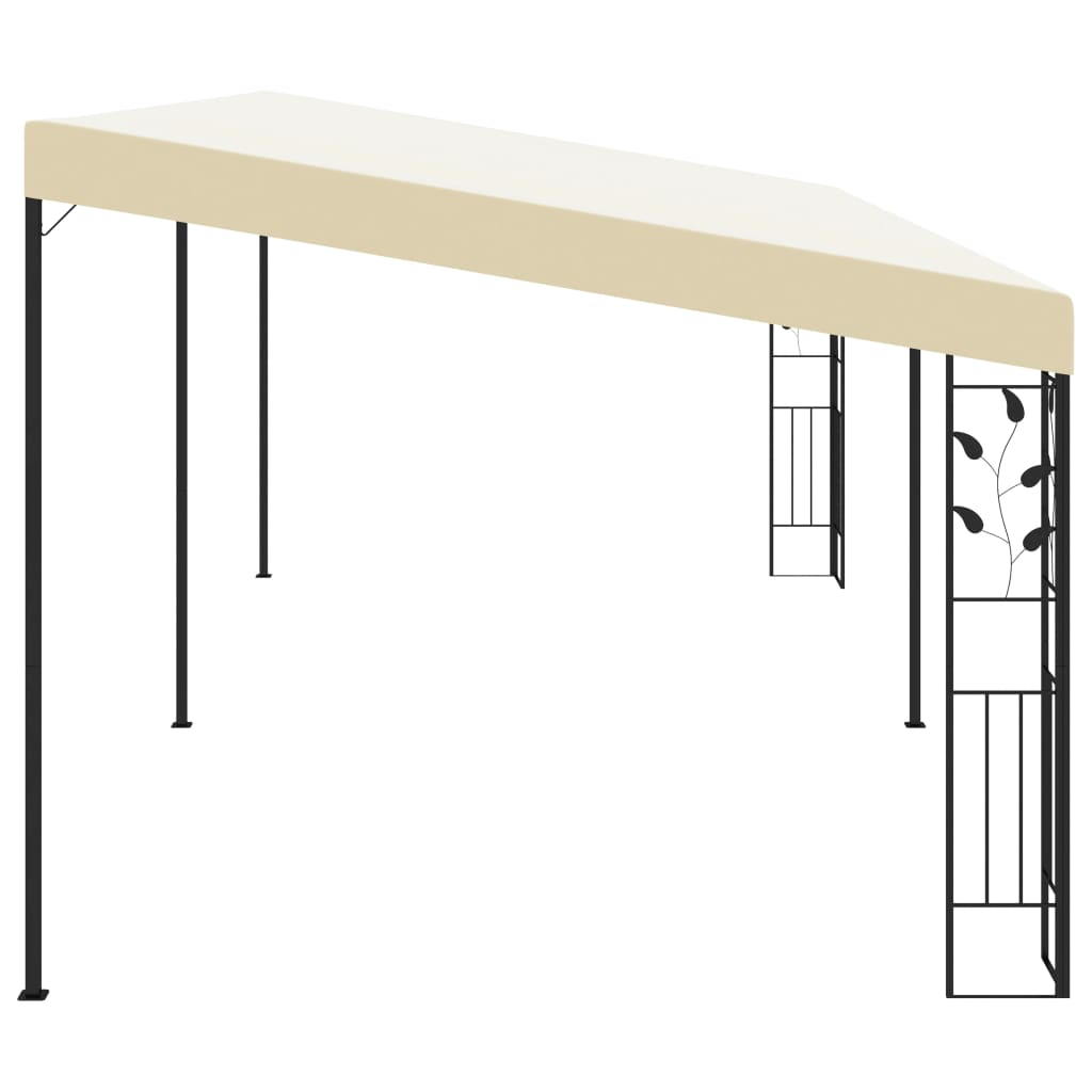 Wand-Pavillon 6X3X2,5 M Weiß