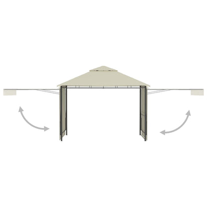 Pavillon Mit Doppelt Erweiterten Dächern 3X3X2,75 Cm 180 G/M²