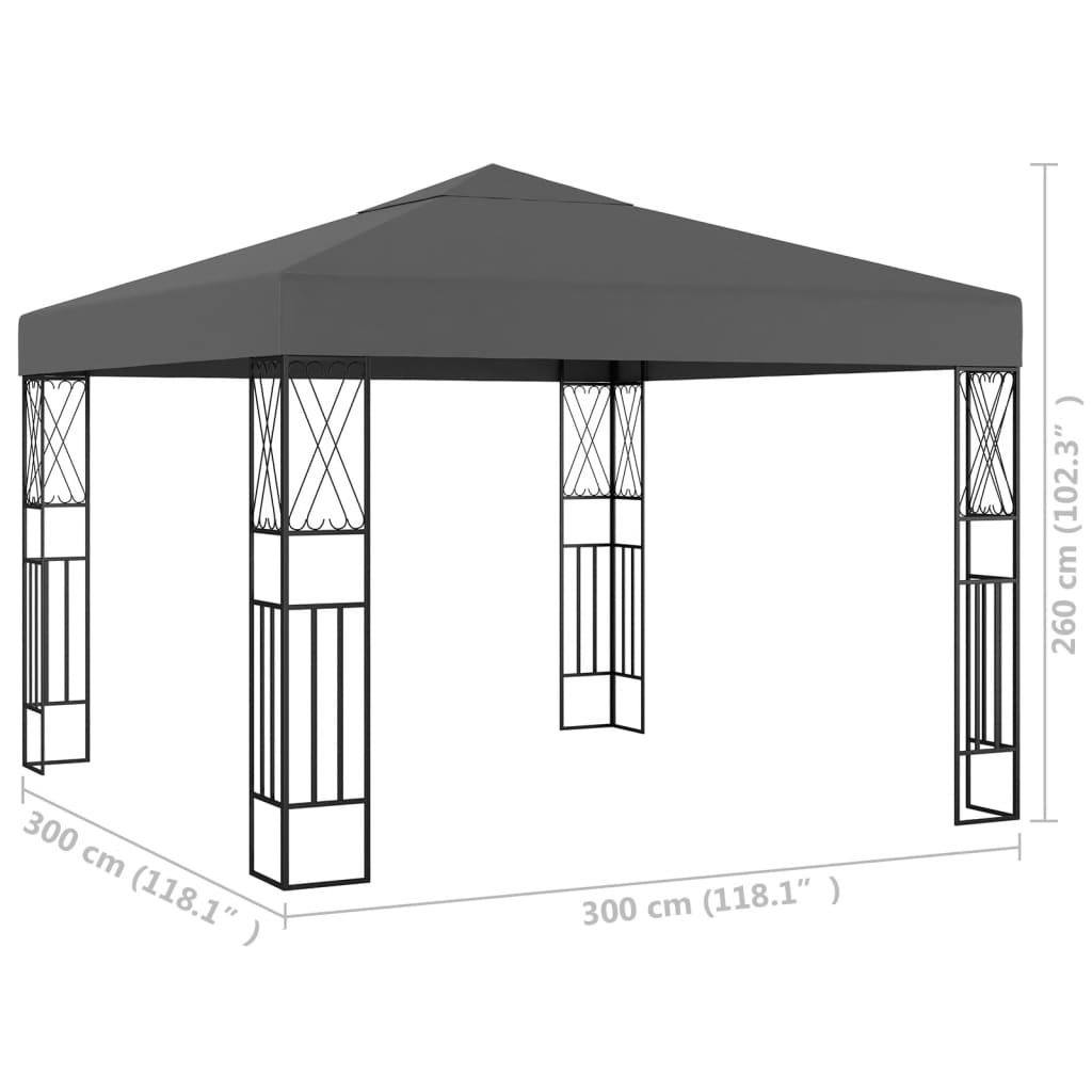 Pavillon 3×3 M Stoff