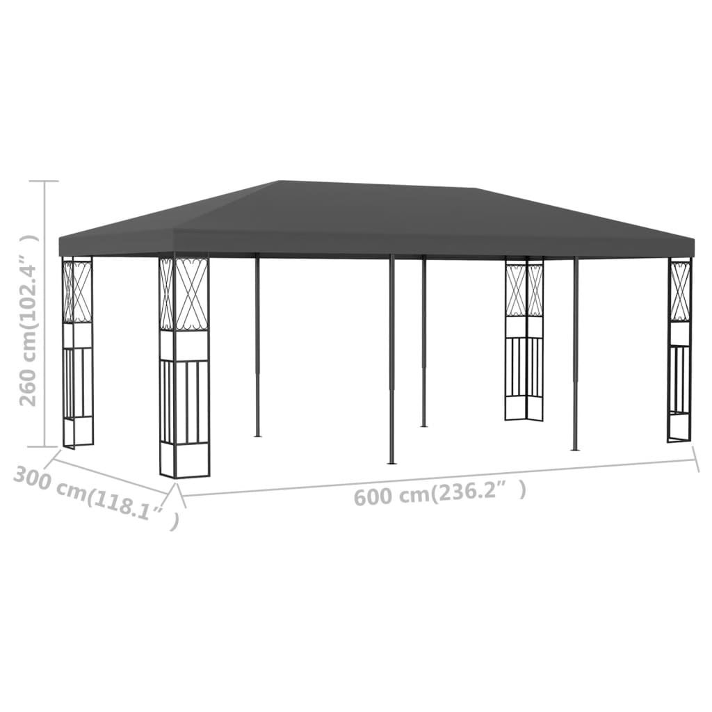 Pavillon 3X6 M Stoff